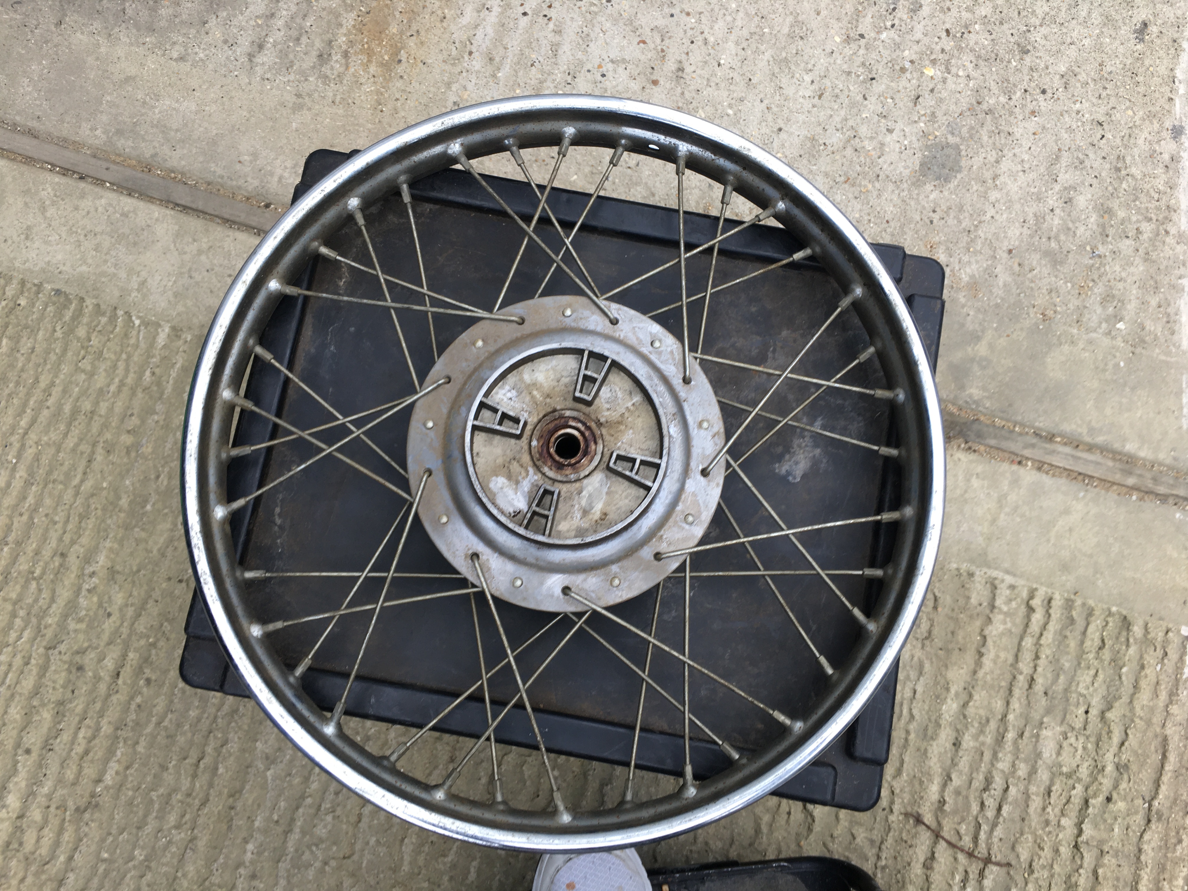 PUCH 125 Rear Wheel With Bearings